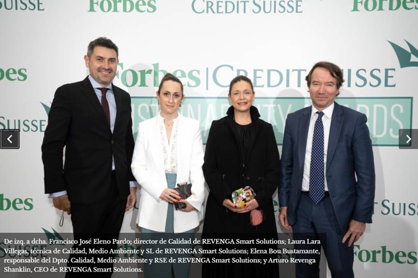 FORBES 1 - RSS ha resultado premiada en la I Edición de los Forbes-Credit Suisse Sustainability Awards.